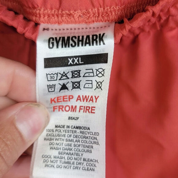 GYMSHARK ARRIVAL SHORTS IN RED, SZ XXL - Picture 5 of 11